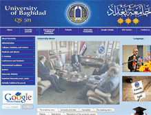 Tablet Screenshot of en.uobaghdad.edu.iq